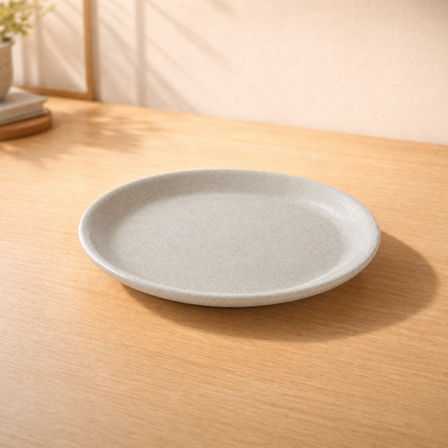 100% MELAMINA PLATO TEXTURA PIEDRA 19CM 28009