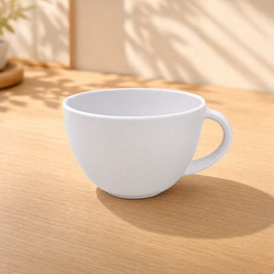 100% MELAMINA TAZA BLANCA DE CAFE 10.8CM BB0469
