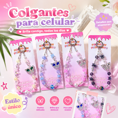 LLAVERO MARIPOSA C/STRASS Y CRISTALES WA-47