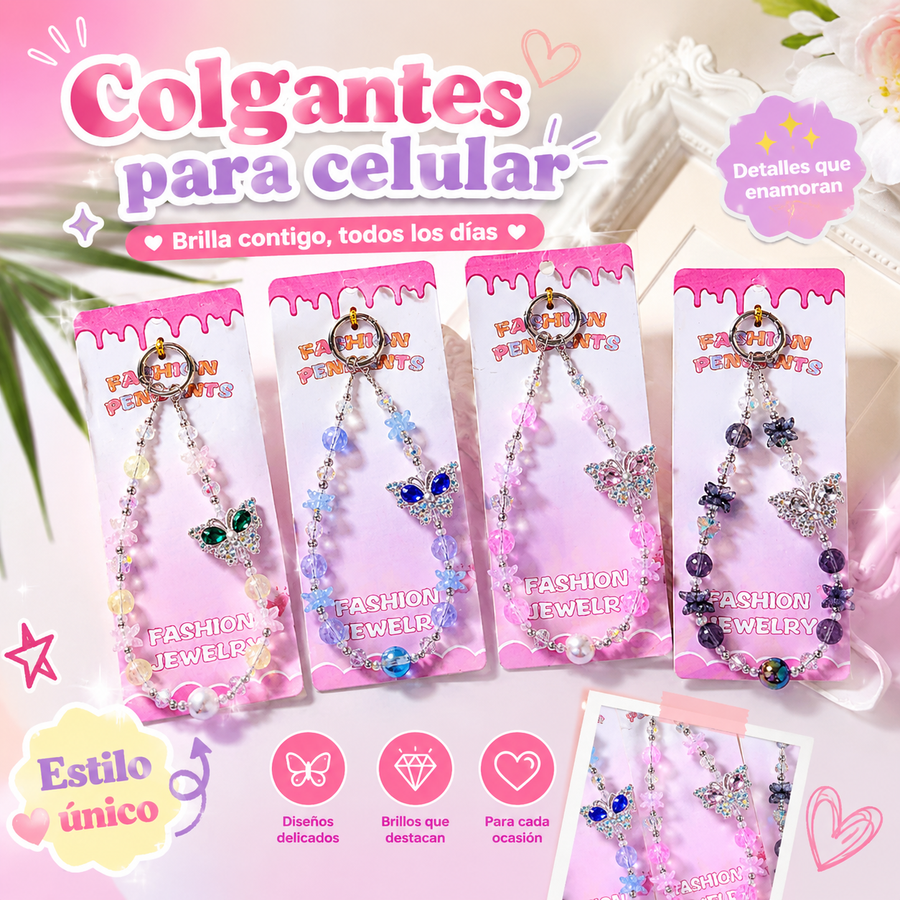 LLAVERO MARIPOSA C/STRASS Y CRISTALES WA-47