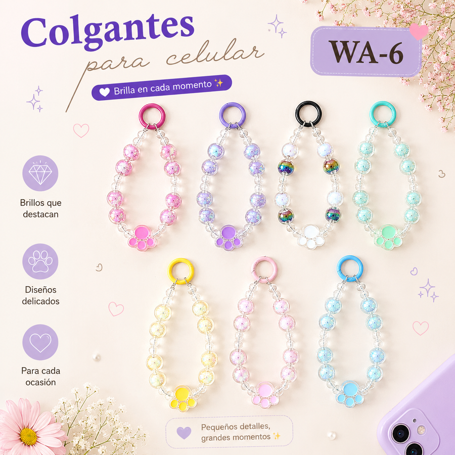 LLAVERO TIPO PULSERA CON PATITA WA-06