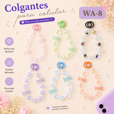 LLAVERO PULSERA DE CUENTAS TORNASOL CANDY WA-08