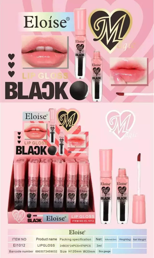 ELOISE MAGIC LIP GLOSS BLACK EL1012